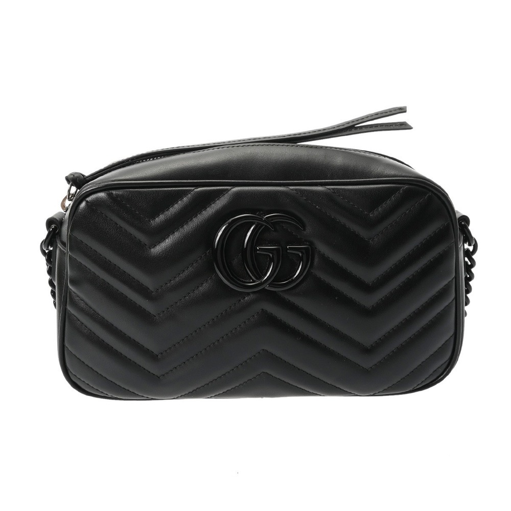 Gucci GG Marmont Camera Bag Black Leather Shoulder